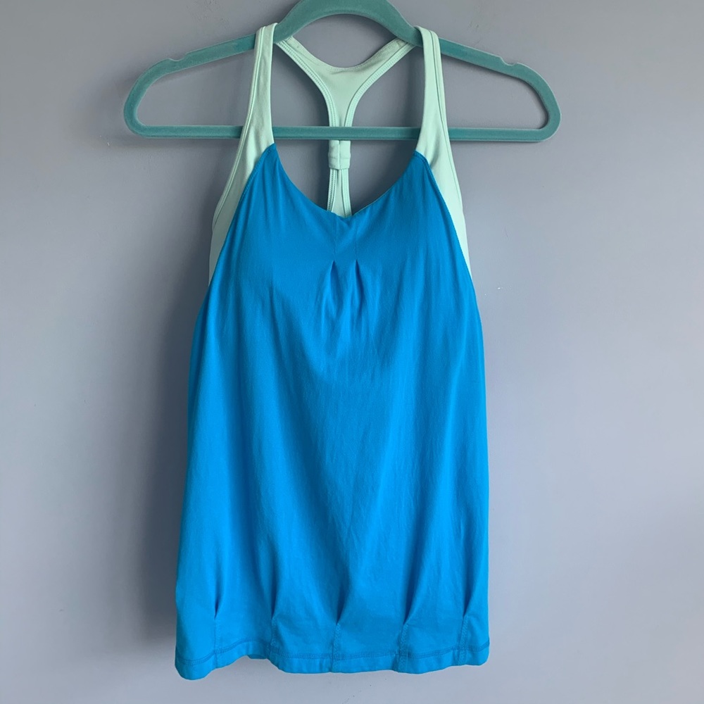 Lululemon Practice Freely Tank Beach Blanket Blue